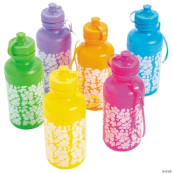 Hibiscus Big 18oz Plastic Water Bottles - 12Pk